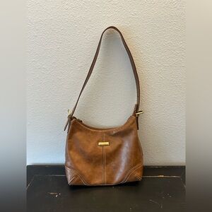 Brown Leather Shoulder Bag
